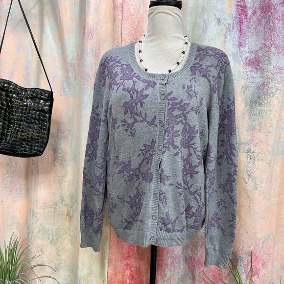 📌Sonoma Cotton Floral Design Long Sleeves Cosy Cardigan - Picture 12 of 13